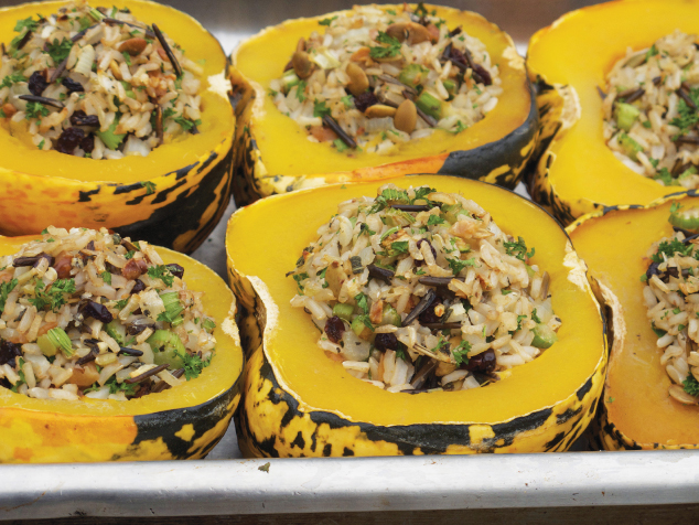 Vegan stuffed squash